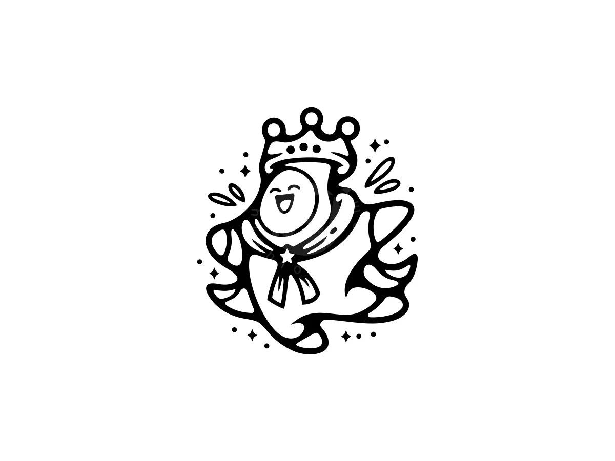 Cute Star King Character Logo - Media Logo design by ProffAlice for sale on Highlogo