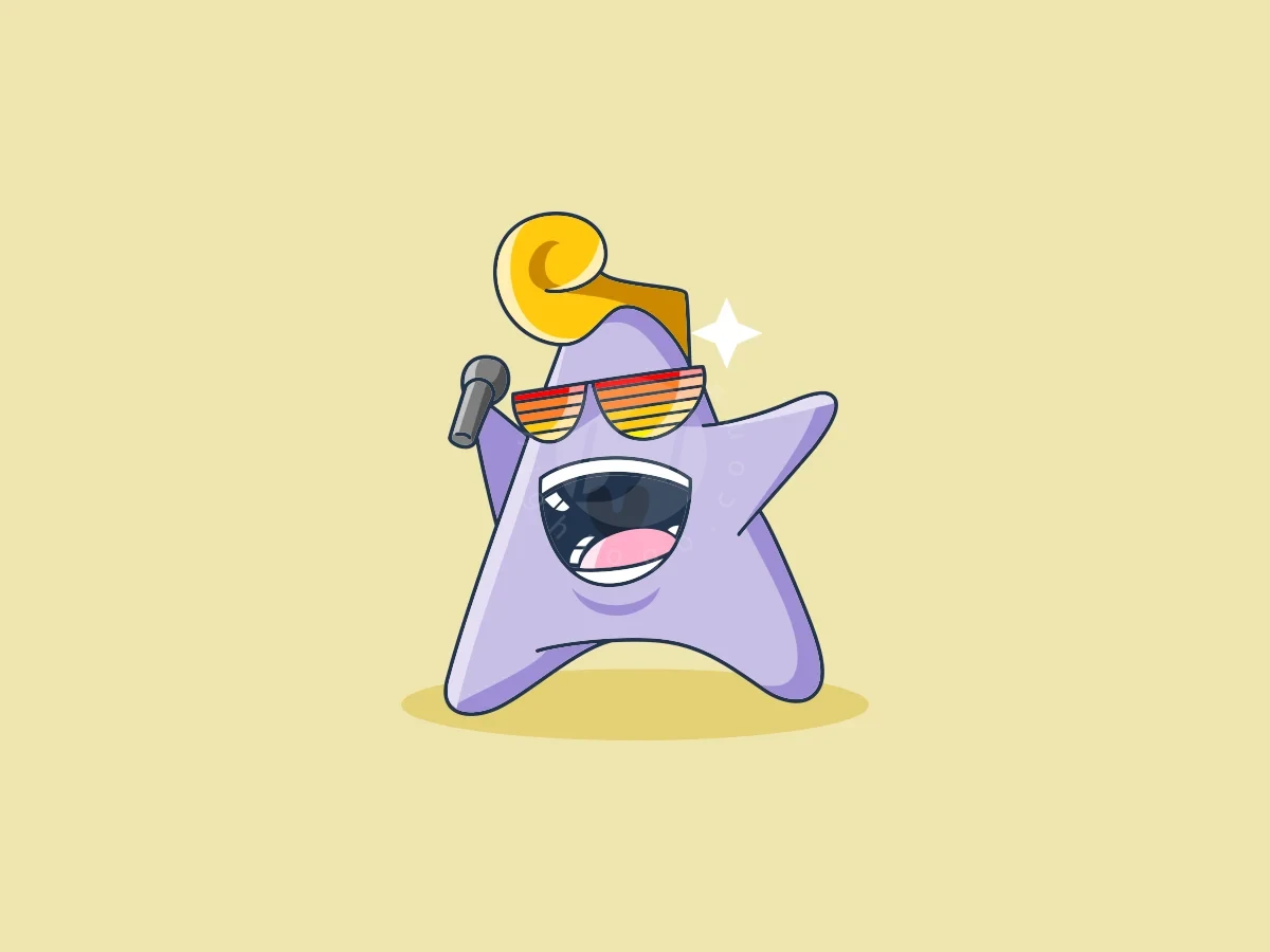 Star Singing Artist Logo - Media Logo design by ProffAlice for sale on Highlogo