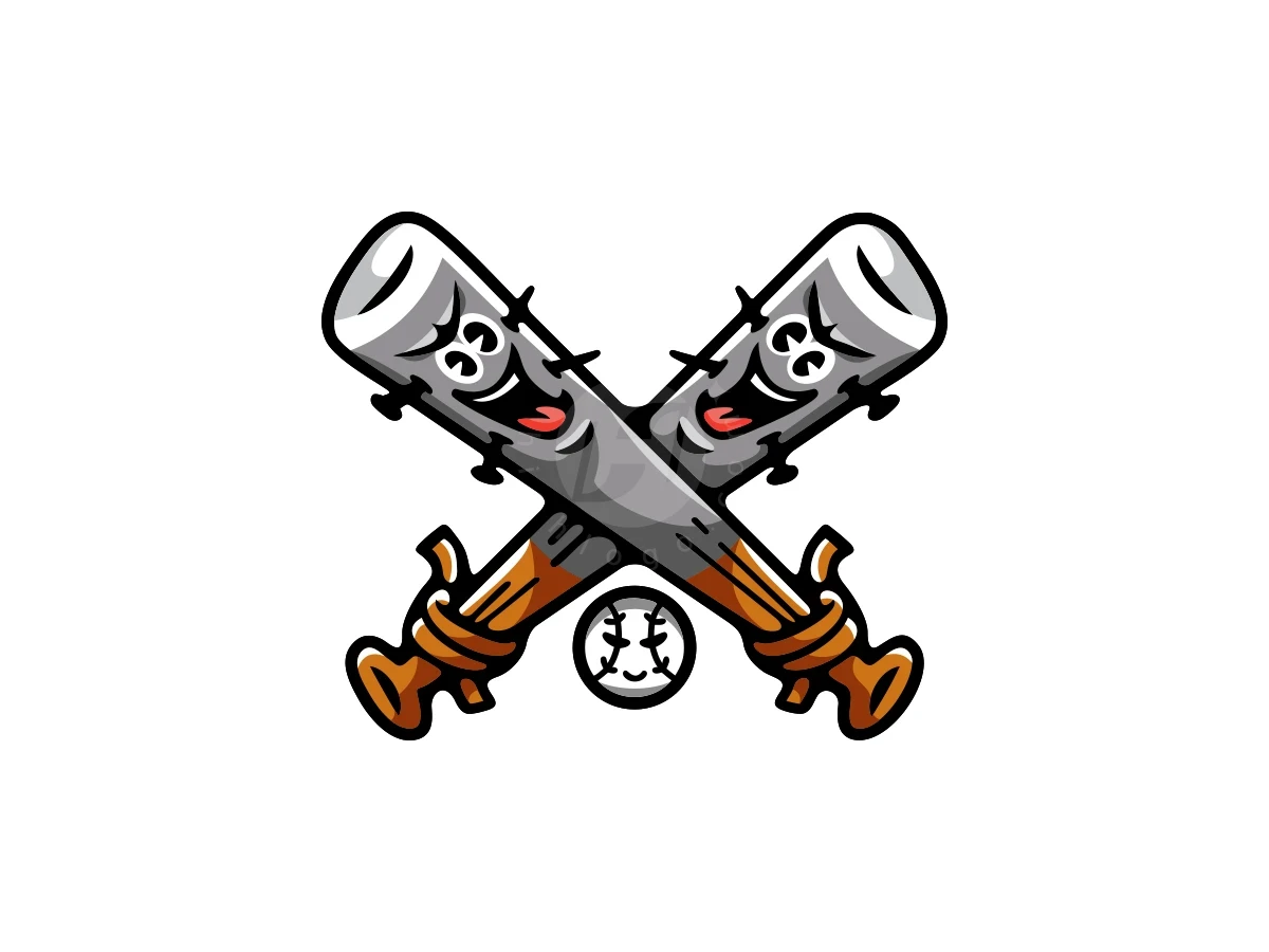 Baseball Bat Ball Mascot Logo - Sports Logo design by ProffAlice for sale on Highlogo