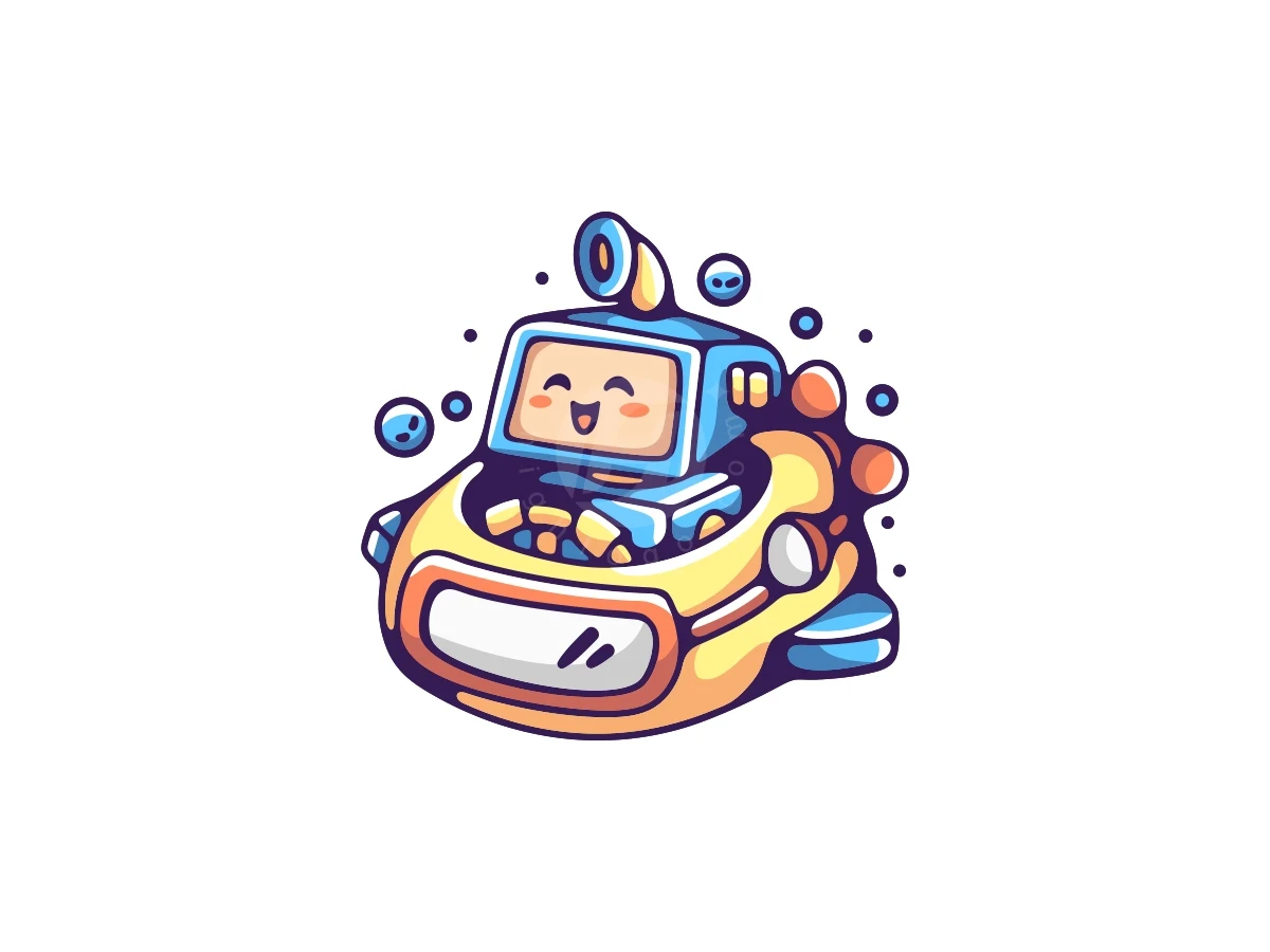 Cute Robot Submarine Logo - Technology Logo design by ProffAlice for sale on Highlogo