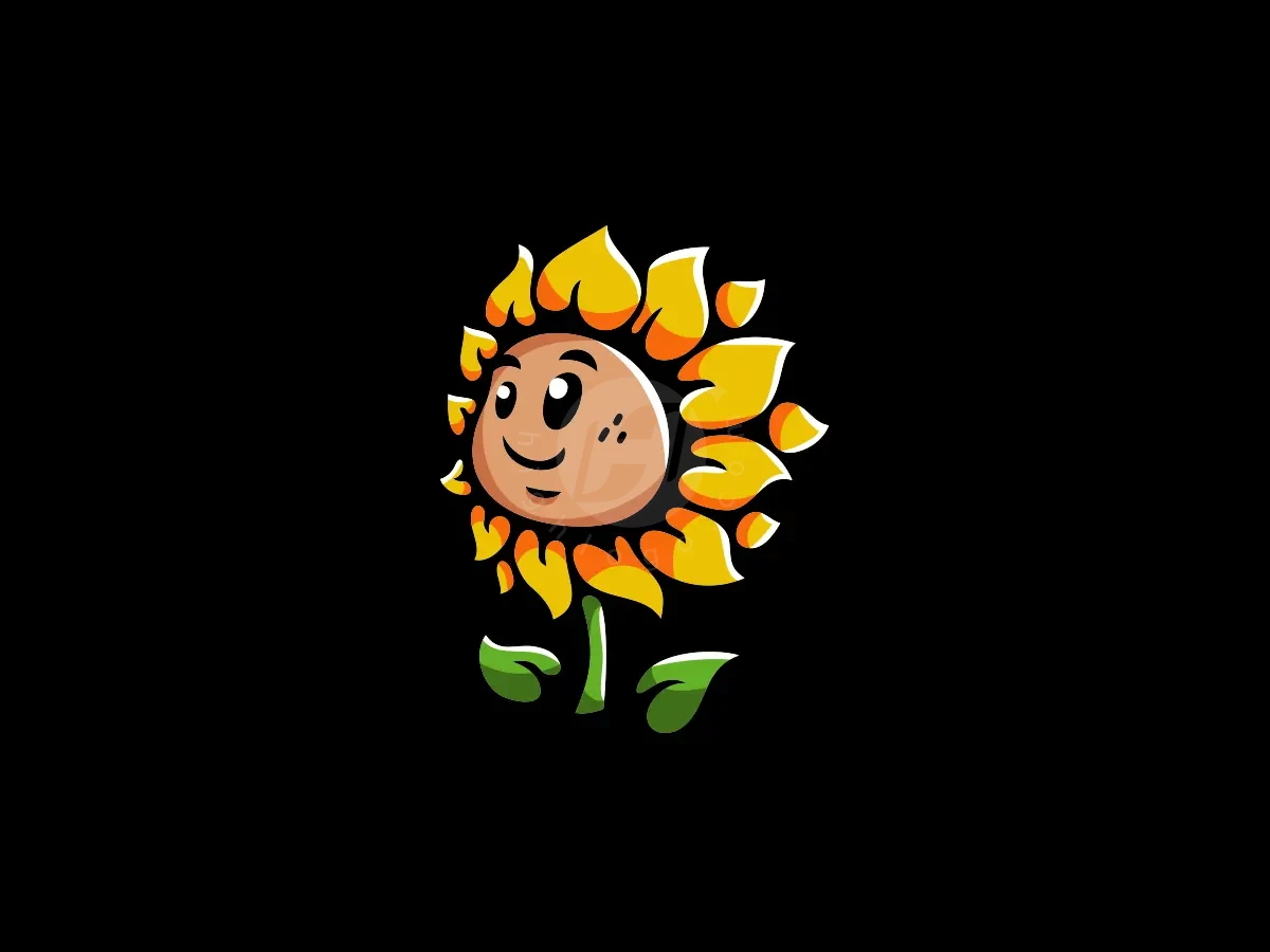 Cute Plant Mascot Sunflower Logo - Gaming Logo design by ProffAlice for sale on Highlogo