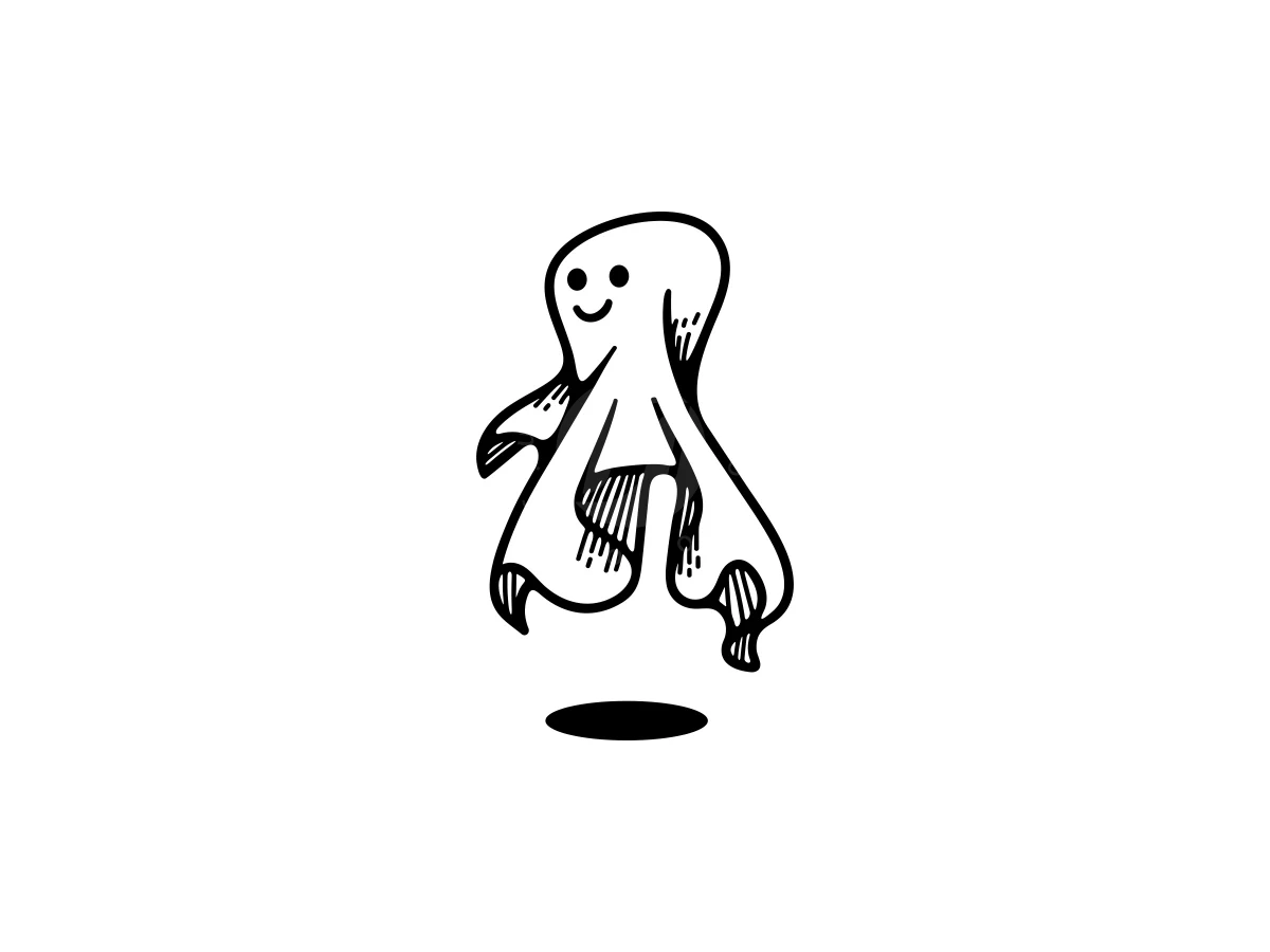 Flying Cloth Ghost Logo - Gaming Logo design by ProffAlice for sale on Highlogo