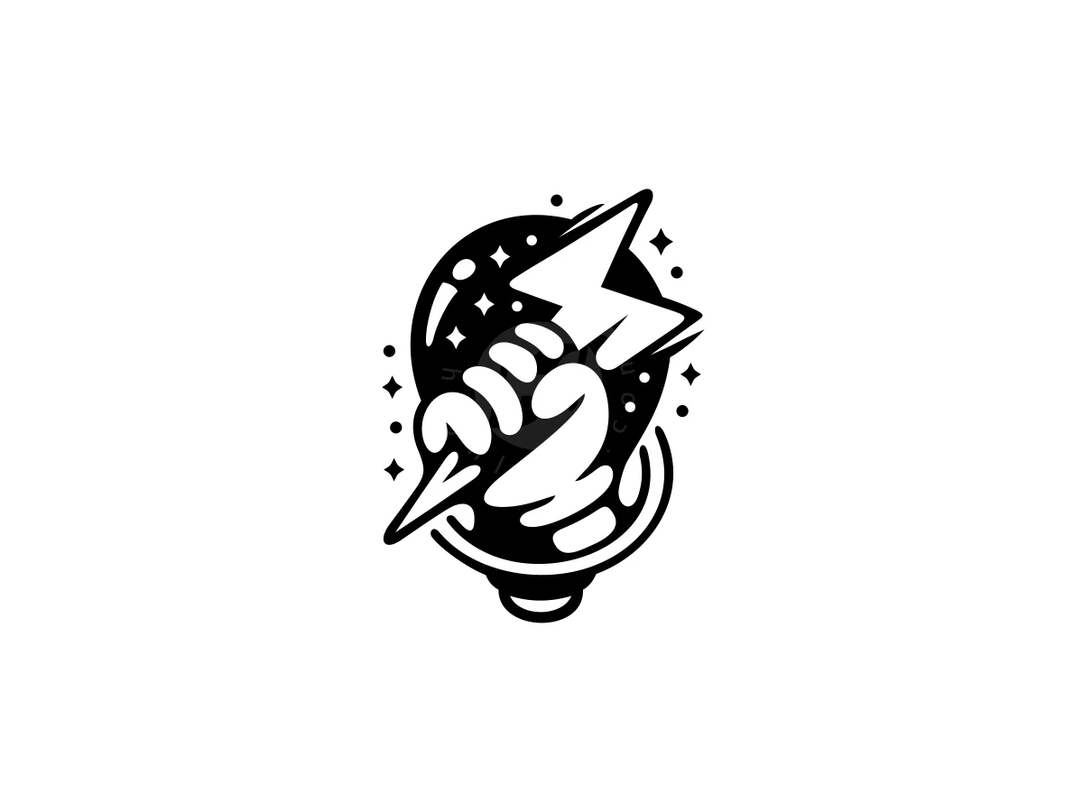 Space Electric Hand Lamp Logo - Gaming Logo design by ProffAlice for sale on Highlogo
