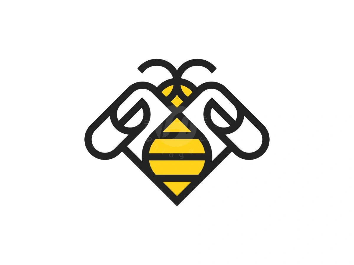 Flying Bee Paper Roll Logo - Animal Logo design by Januzich for sale on Highlogo