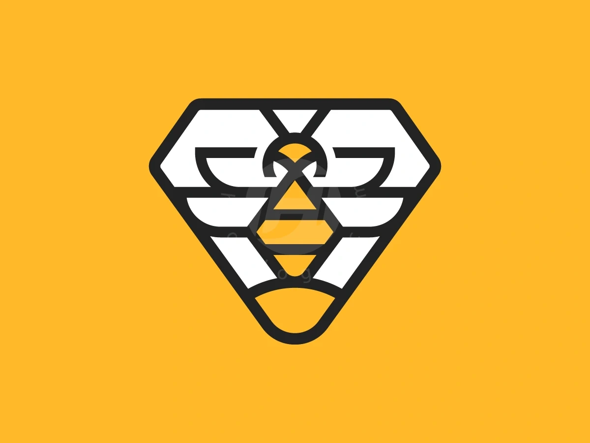 Diamond Flying Bee Sunflower Logo - Animal Logo design by Januzich for sale on Highlogo