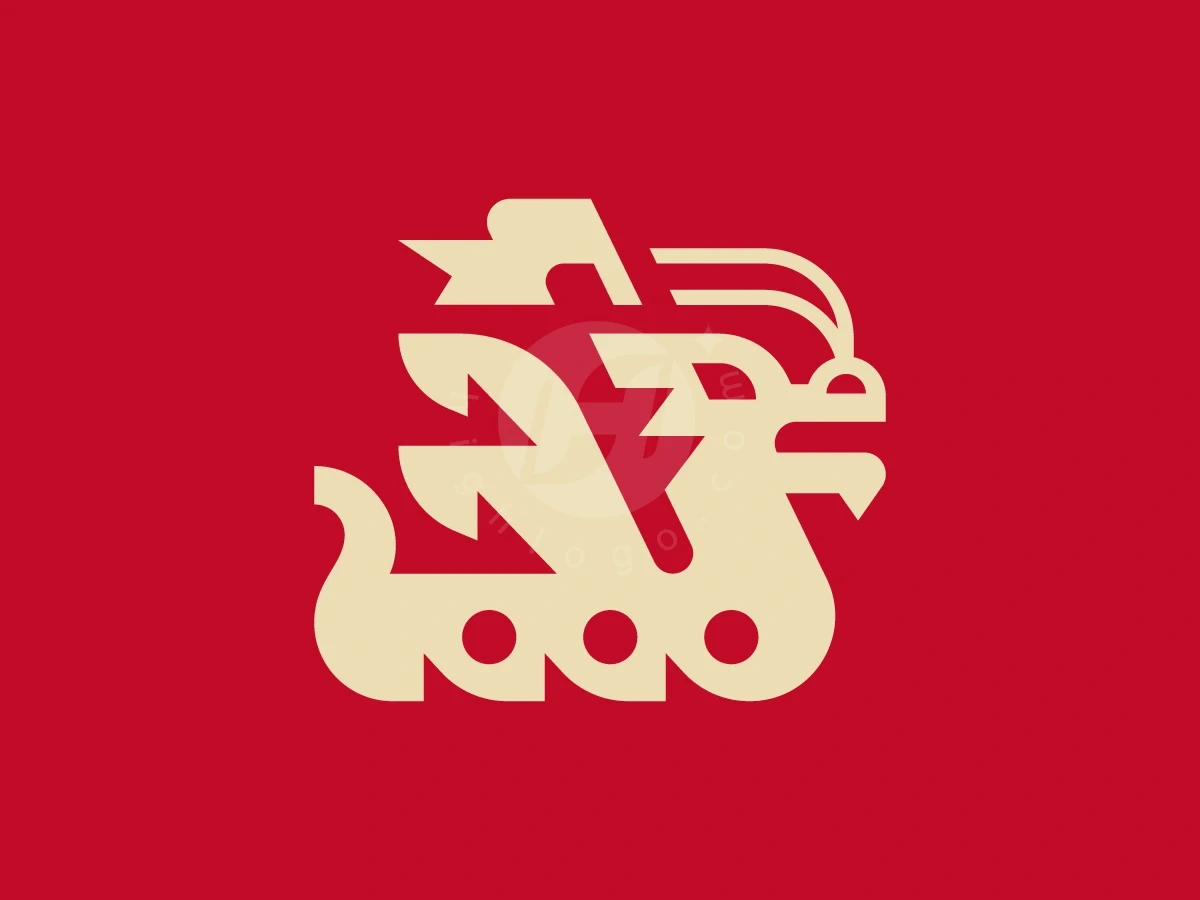 Winged Dragon Boat Race Logo - Sports Logo design by Januzich for sale on Highlogo