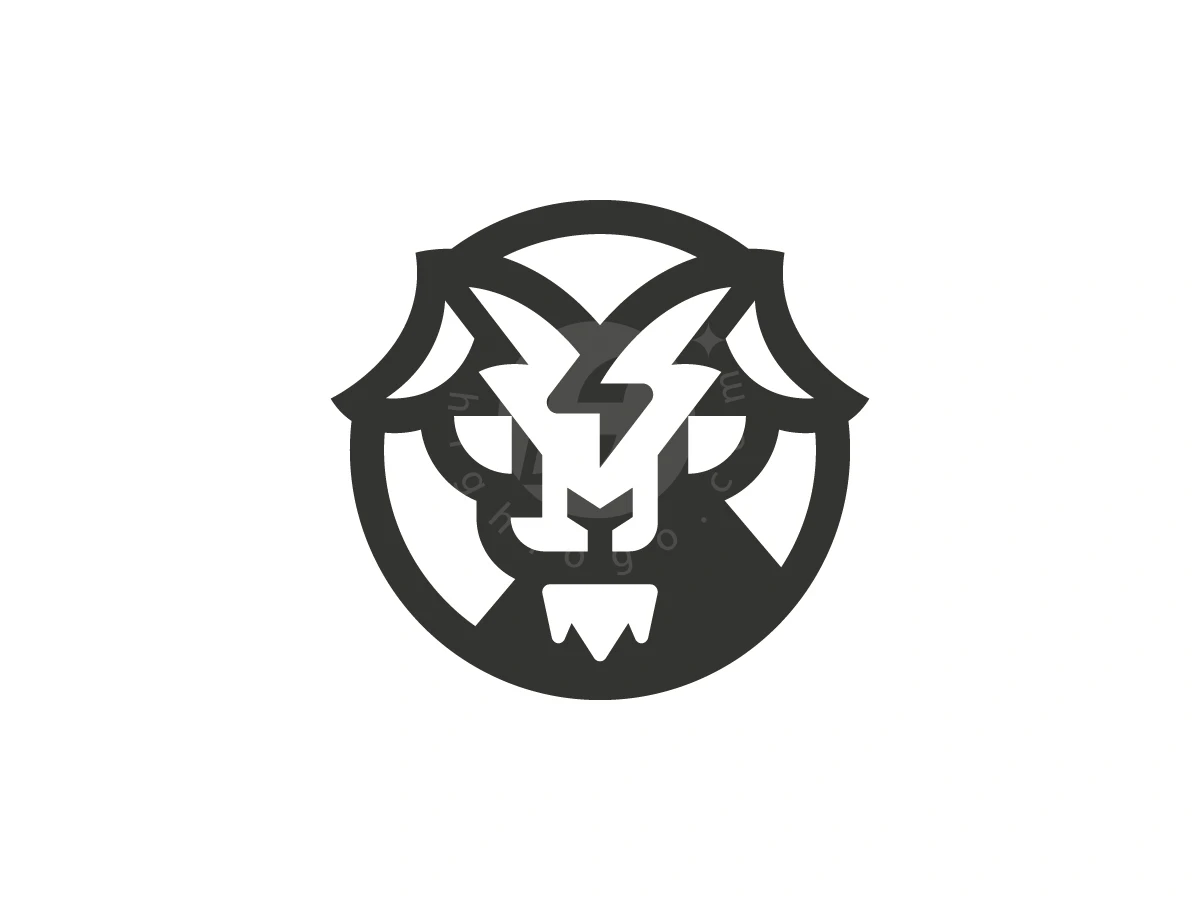 Electric Goat Ram Horn Logo - Animal Logo design by Januzich for sale on Highlogo
