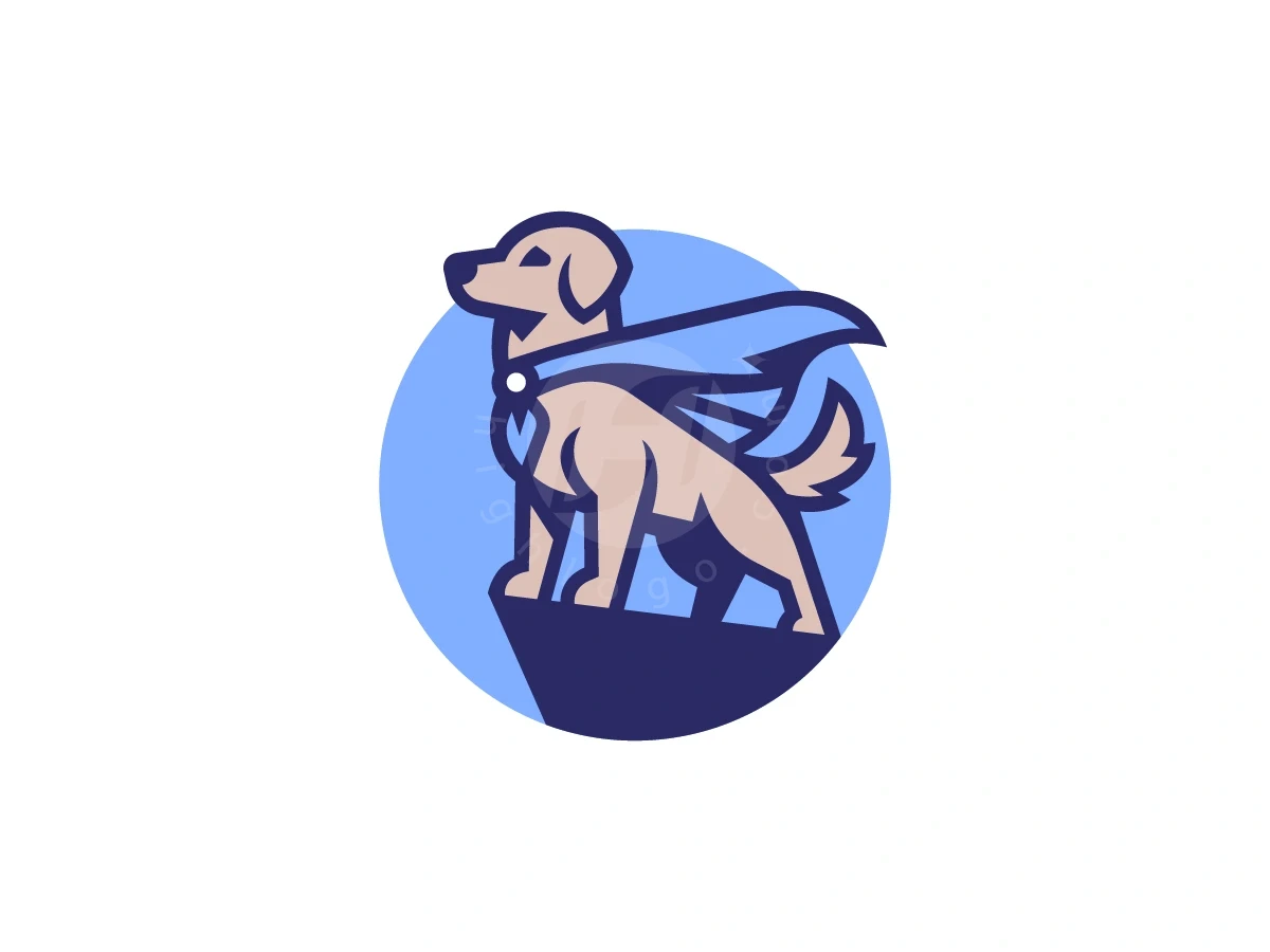 Super Golden Retriever Dog Logo - Animal Logo design by Januzich for sale on Highlogo
