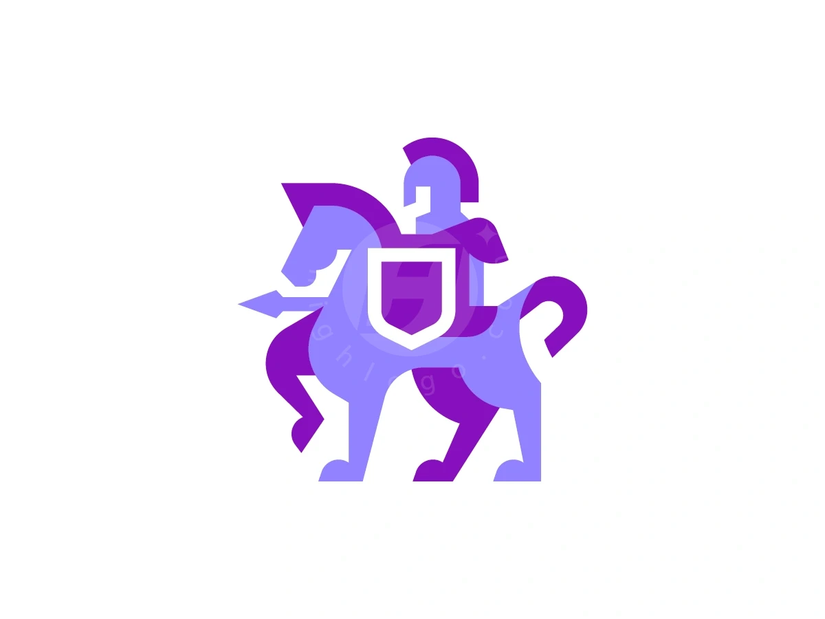 Spear Knight Horse Shield Logo - Gaming Logo design by Januzich for sale on Highlogo