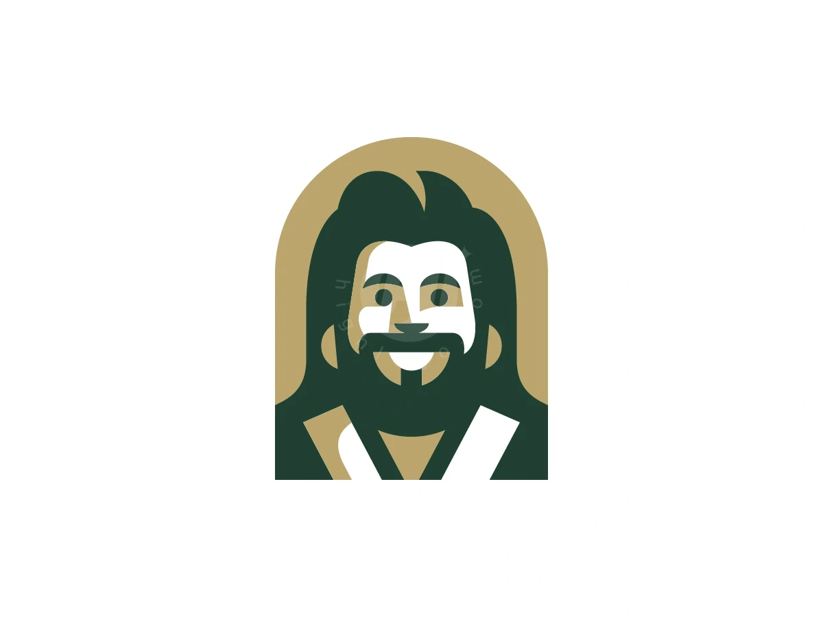 Smile Long Hair Bearded Guy Logo - Fashion Logo design by Januzich for sale on Highlogo