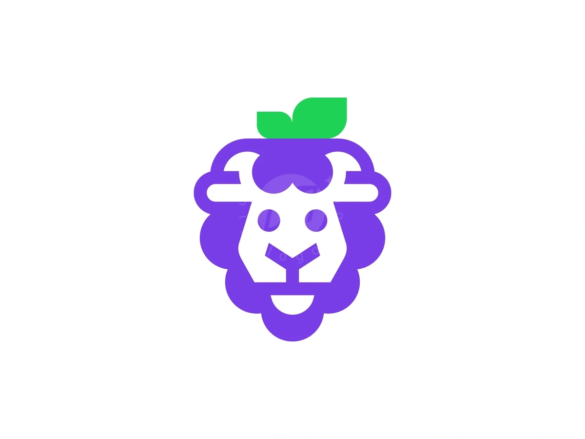 Grape Fruit Sheep Head Logo - Food Logo design by Januzich for sale on Highlogo