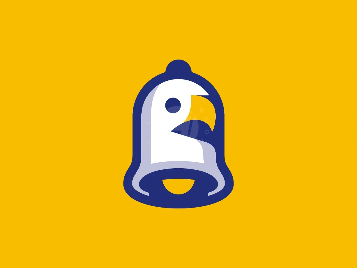 Eagle Bird Head Bell Logo - Animal Logo design by Januzich for sale on Highlogo