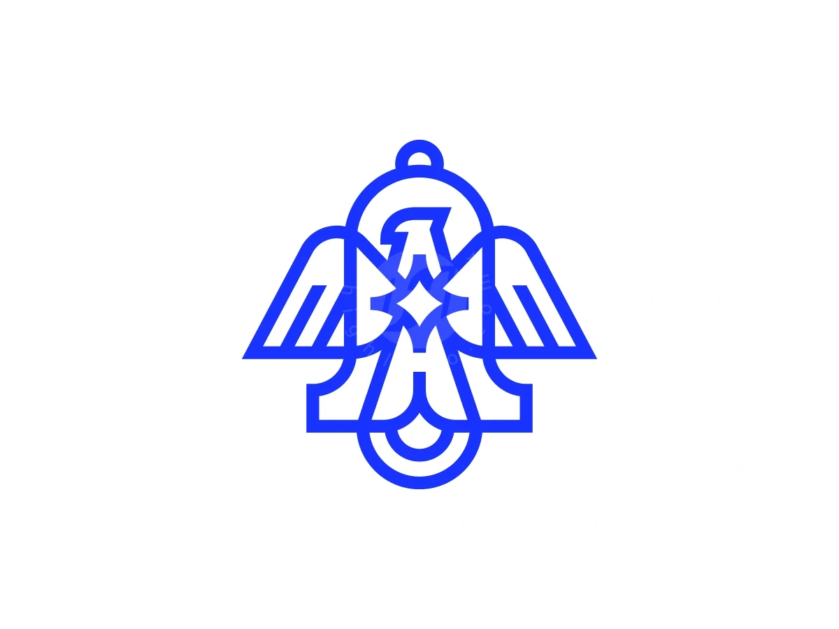 Flying Eagle Bell Star Logo - Media Logo design by Januzich for sale on Highlogo
