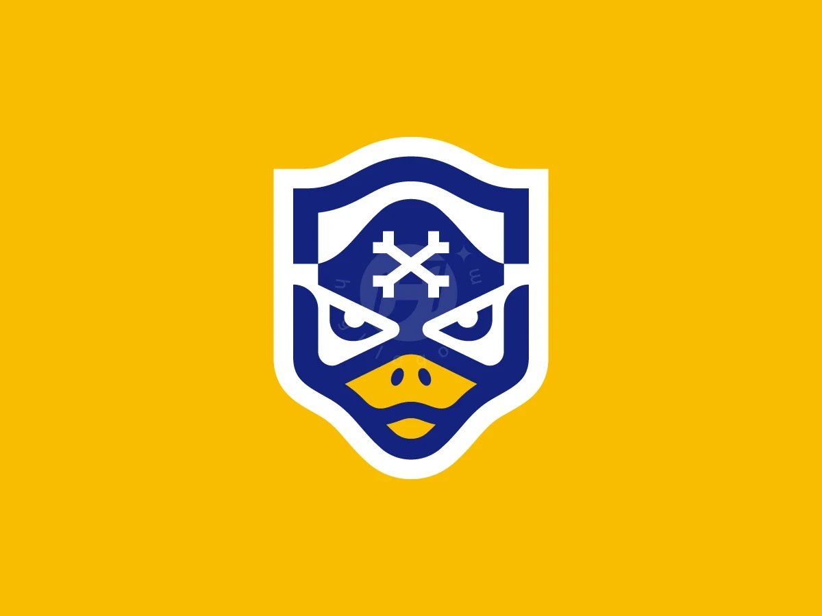 Duck Pirate Hat Shield Logo - Animal Logo design by Januzich for sale on Highlogo