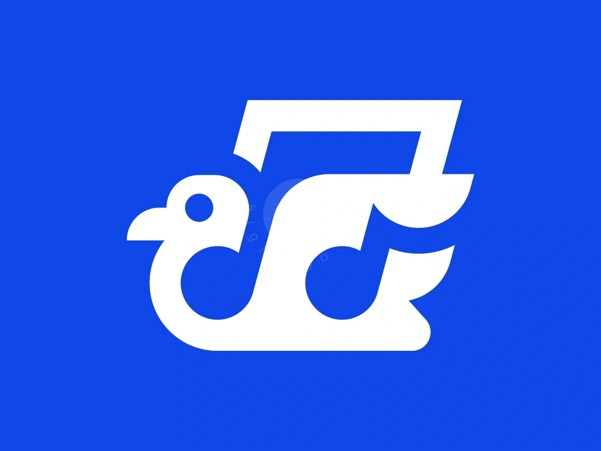 Floating Duck Music Note Logo - Animal Logo design by Januzich for sale on Highlogo