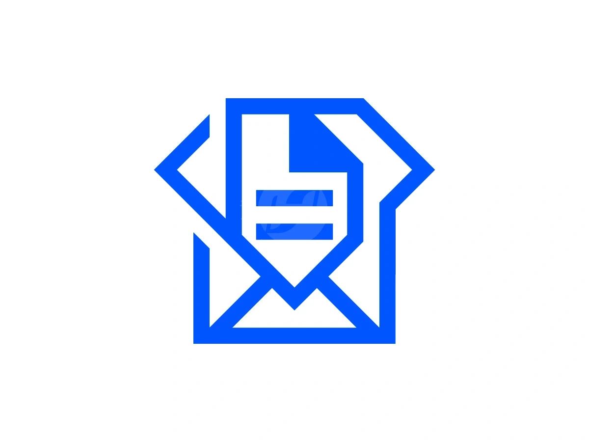 Diamond Mail Document Paper Logo - Financial Logo design by Januzich for sale on Highlogo