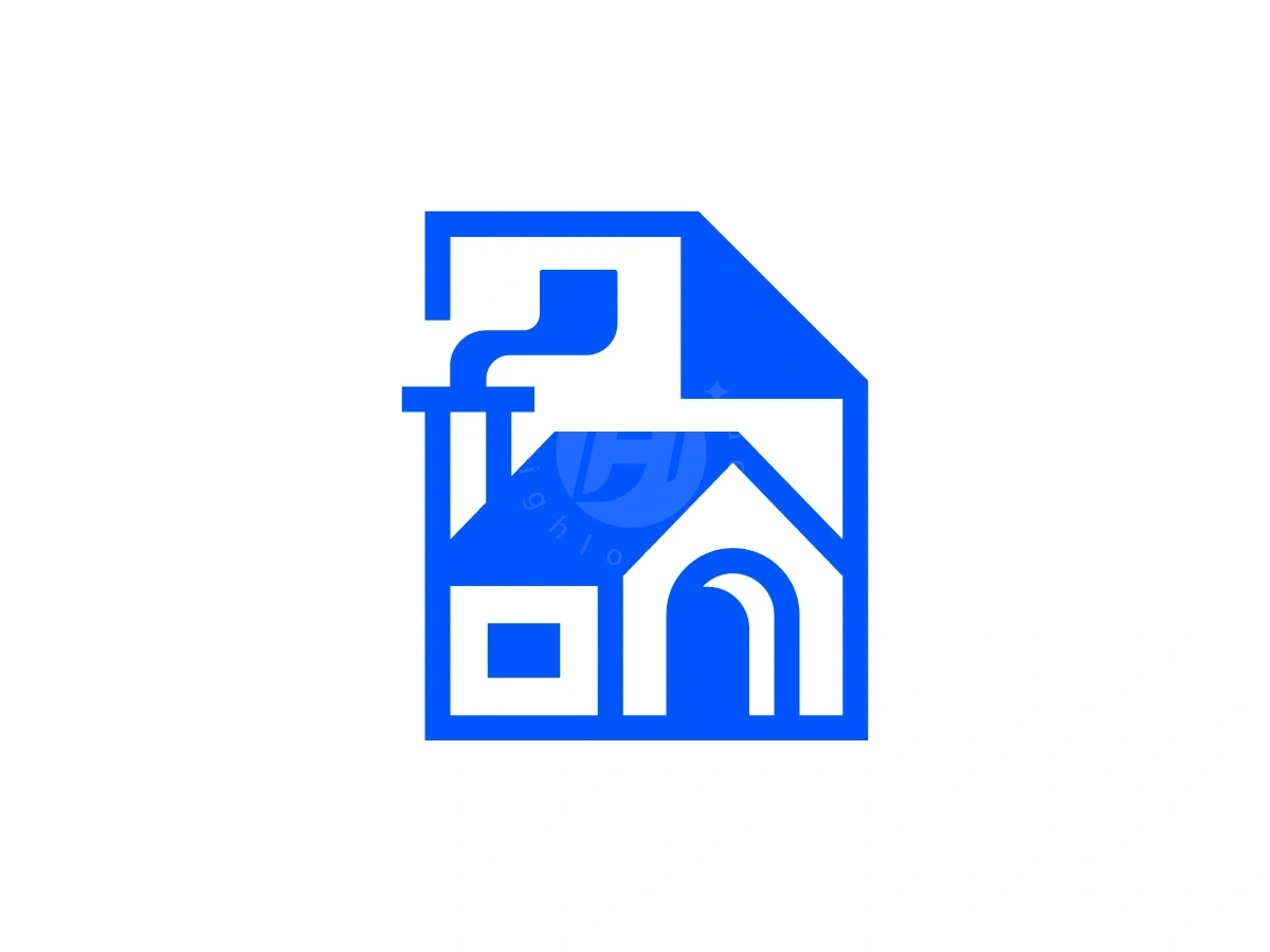 File Document Winter House Logo - Real Estate Logo design by Januzich for sale on Highlogo