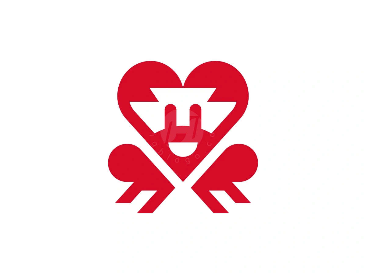 Heart Shape Crab Smiling Logo - Animal Logo design by Januzich for sale on Highlogo