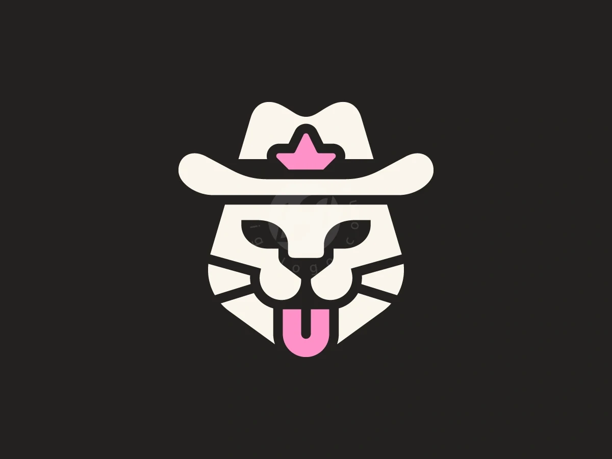 Cute Cat Sheriff Cowboy Logo - Animal Logo design by Januzich for sale on Highlogo
