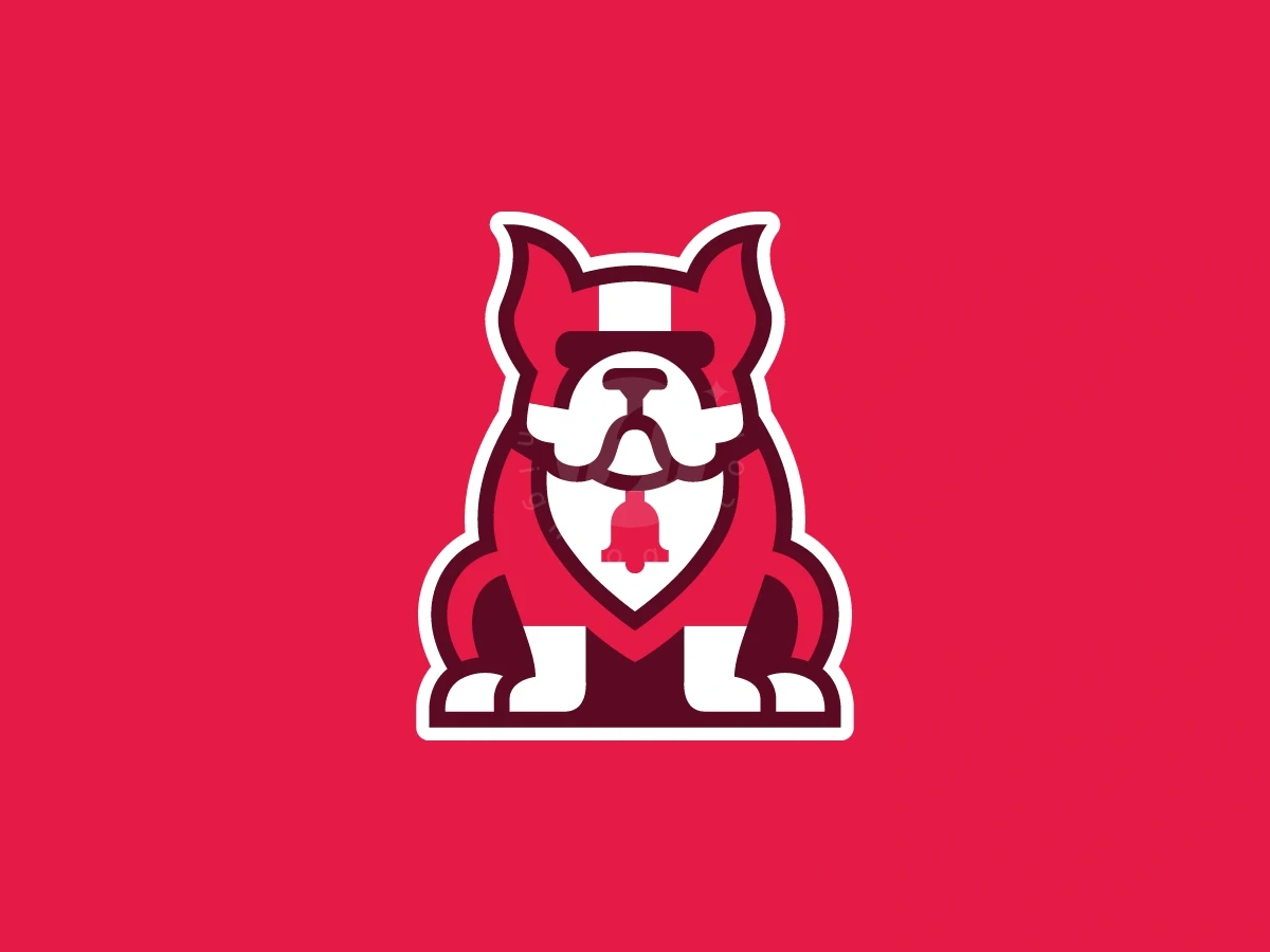 Bulldog Bell Mascot Cartoon Logo - Animal Logo design by Januzich for sale on Highlogo