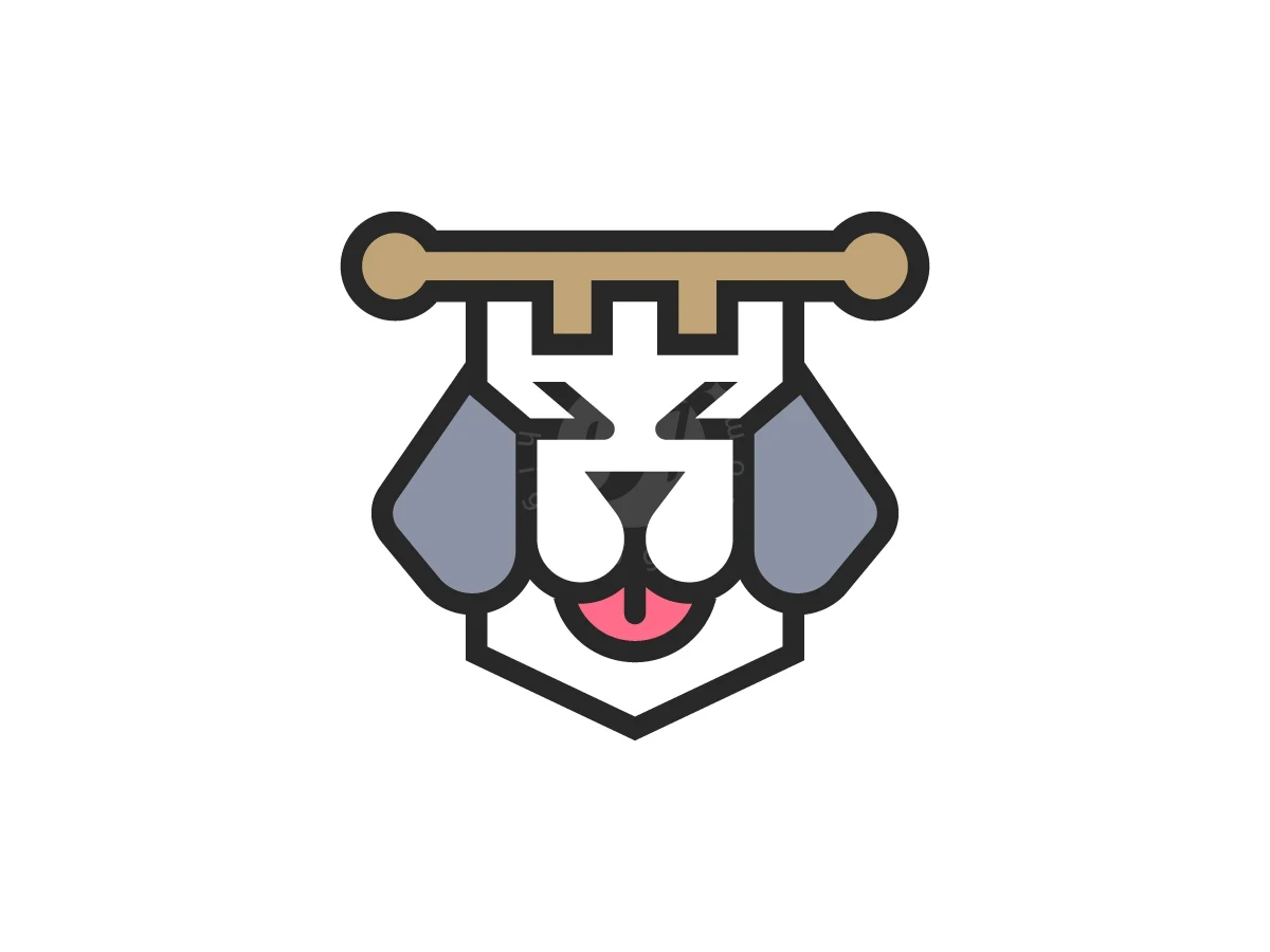 Dog Head Banner Kingdom Logo - Animal Logo design by Januzich for sale on Highlogo