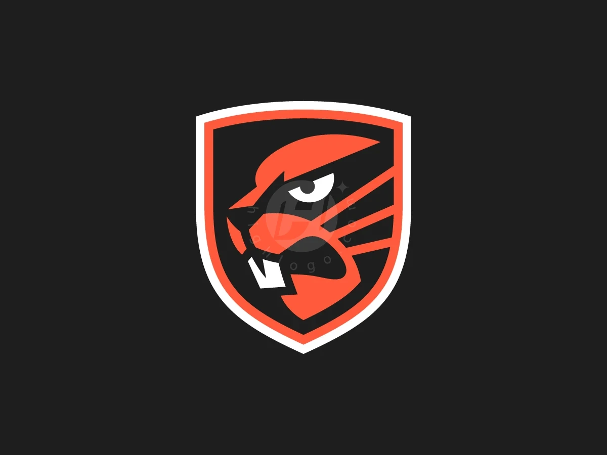 Beaver Shield Sport Emblem Logo - Sports Logo design by Januzich for sale on Highlogo