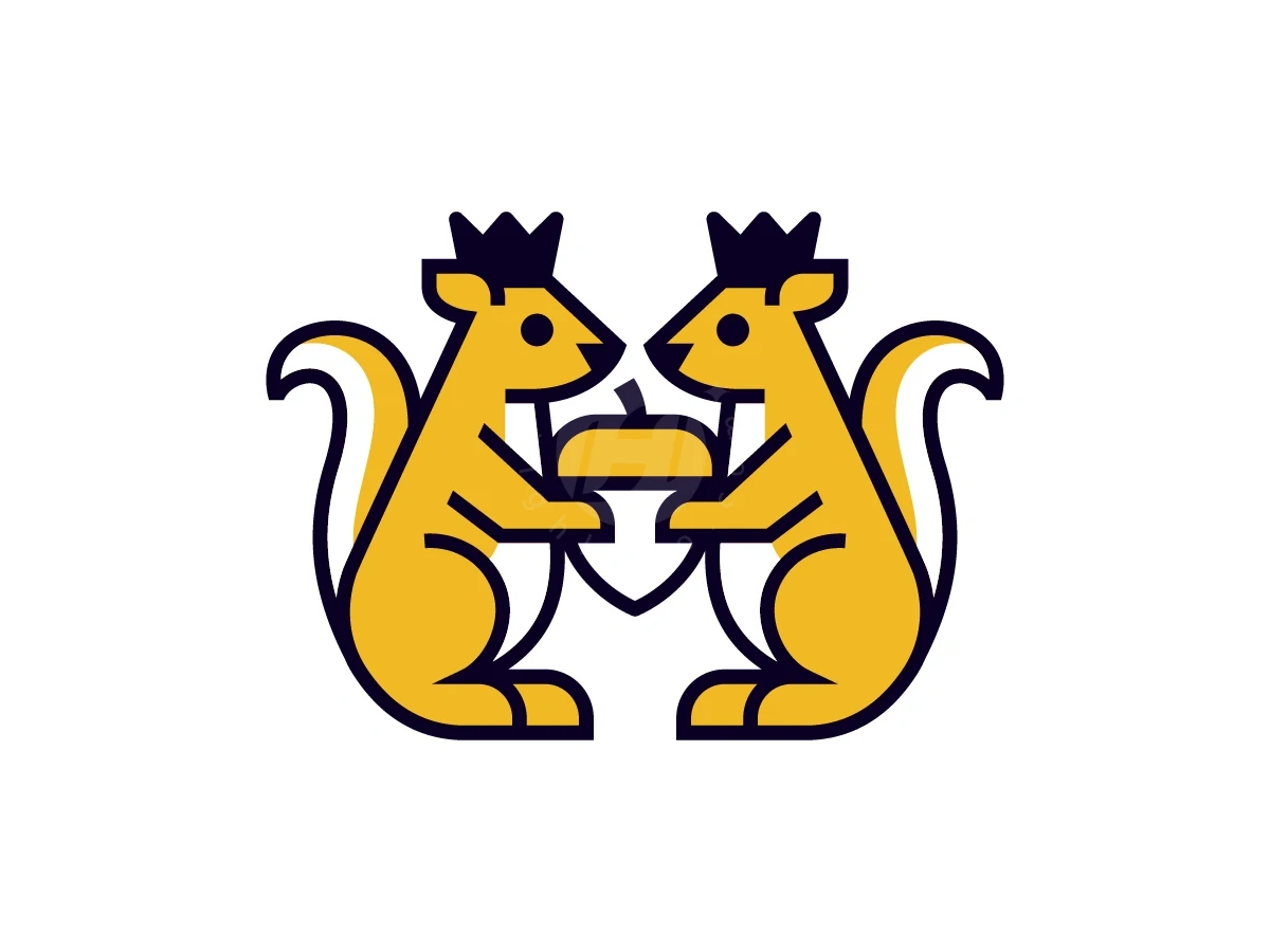 Squirrel Kings Acorn Kingdom Logo - Organizations Logo design by Januzich for sale on Highlogo
