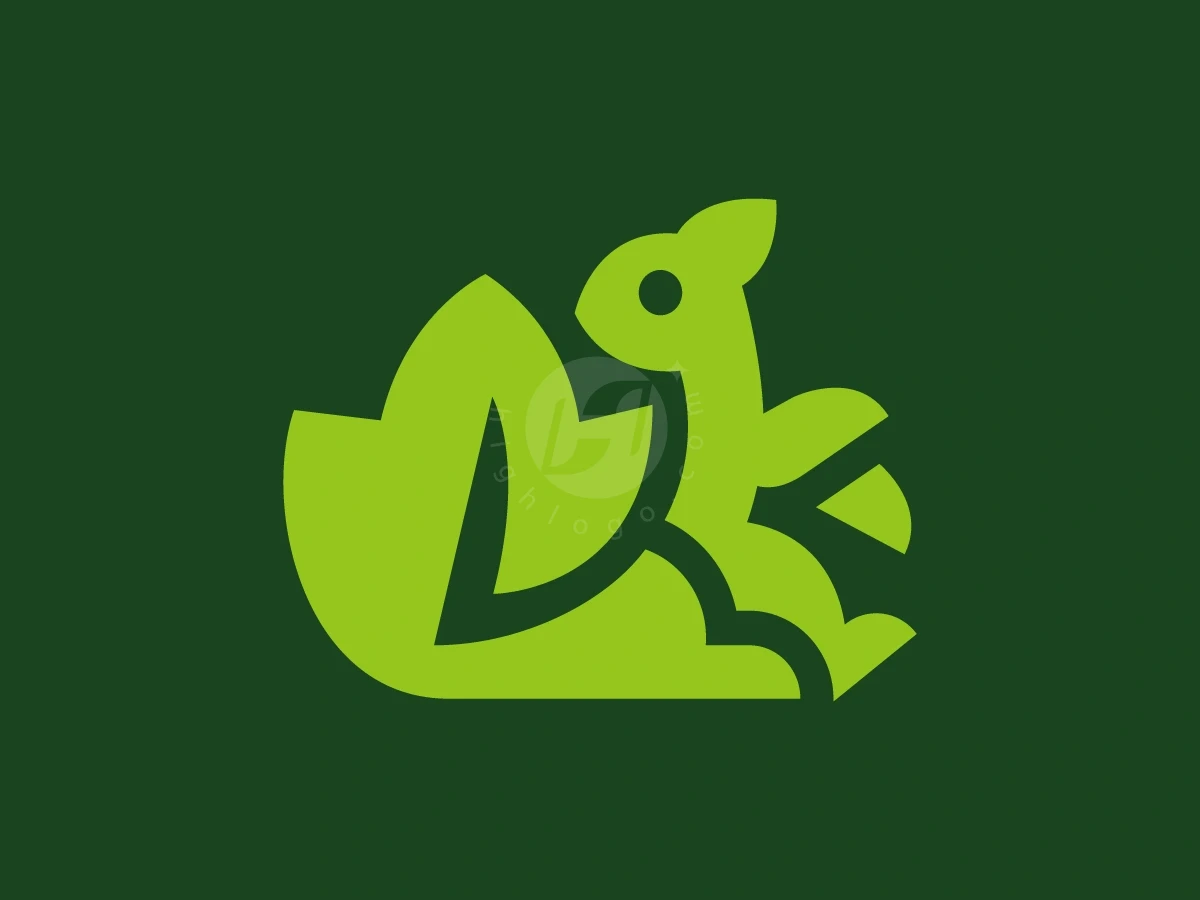 Cute Squirrel Leaf Tail Logo - Health Logo design by Januzich for sale on Highlogo