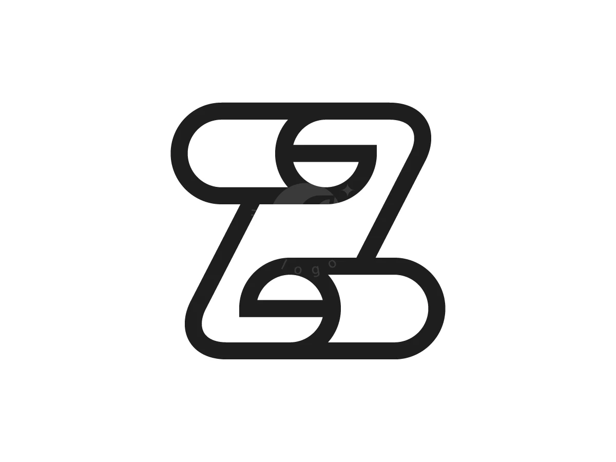 Letter Z Curved Paper Logo - General Logo design by Januzich for sale on Highlogo
