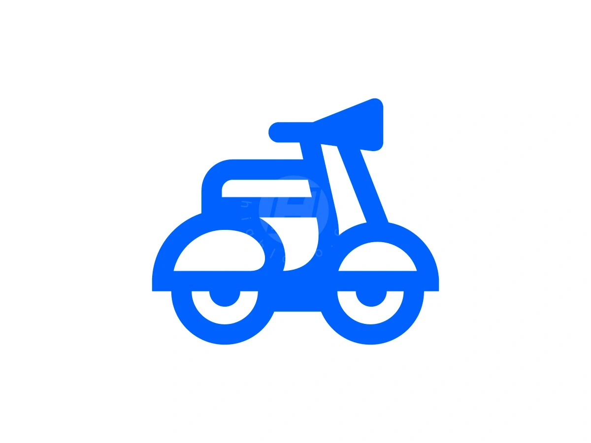 Scooter Eyelid Bold Lines Logo - Travel Logo design by Januzich for sale on Highlogo