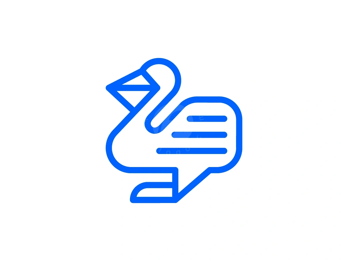 Pelican Chat Logo - Technology Logo design by Januzich for sale on Highlogo