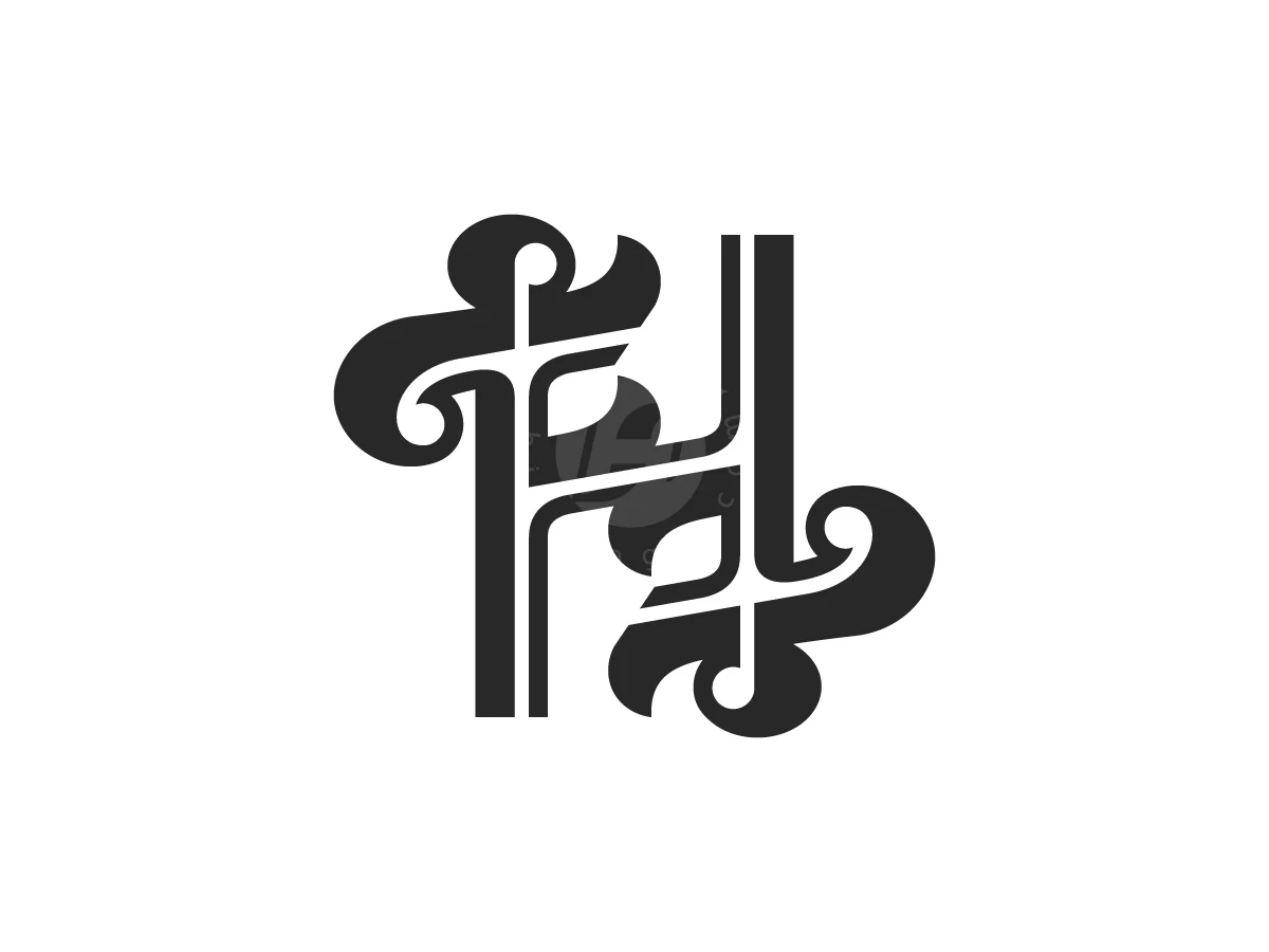 Letter F  H Floral Logo - Fashion Logo design by Januzich for sale on Highlogo