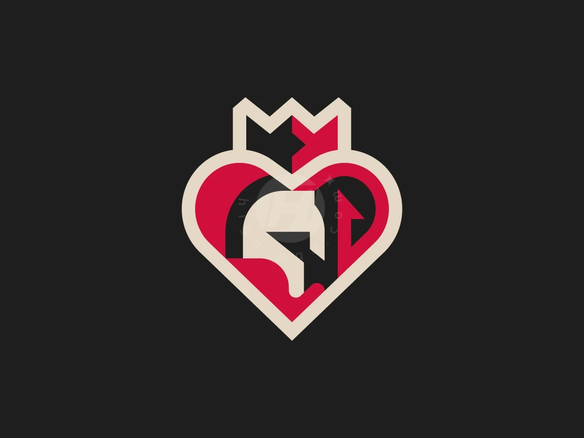 Spartan Love Crown Logo - Gaming Logo design by Januzich for sale on Highlogo