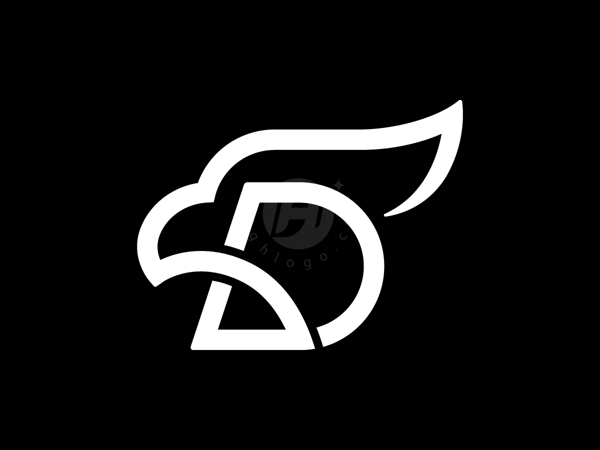 Letter D Eagle Head Logo With A Modern Look - Animal Logo design by Muhamad Adek for sale on Highlogo