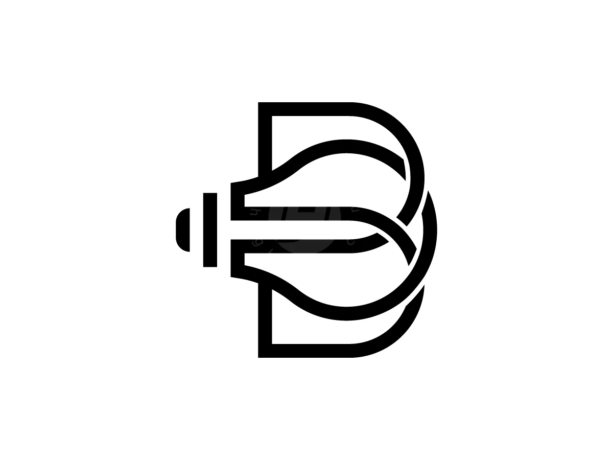 Letter B Bulb Logo With A Modern Look - Technology Logo design by Muhamad Adek for sale on Highlogo