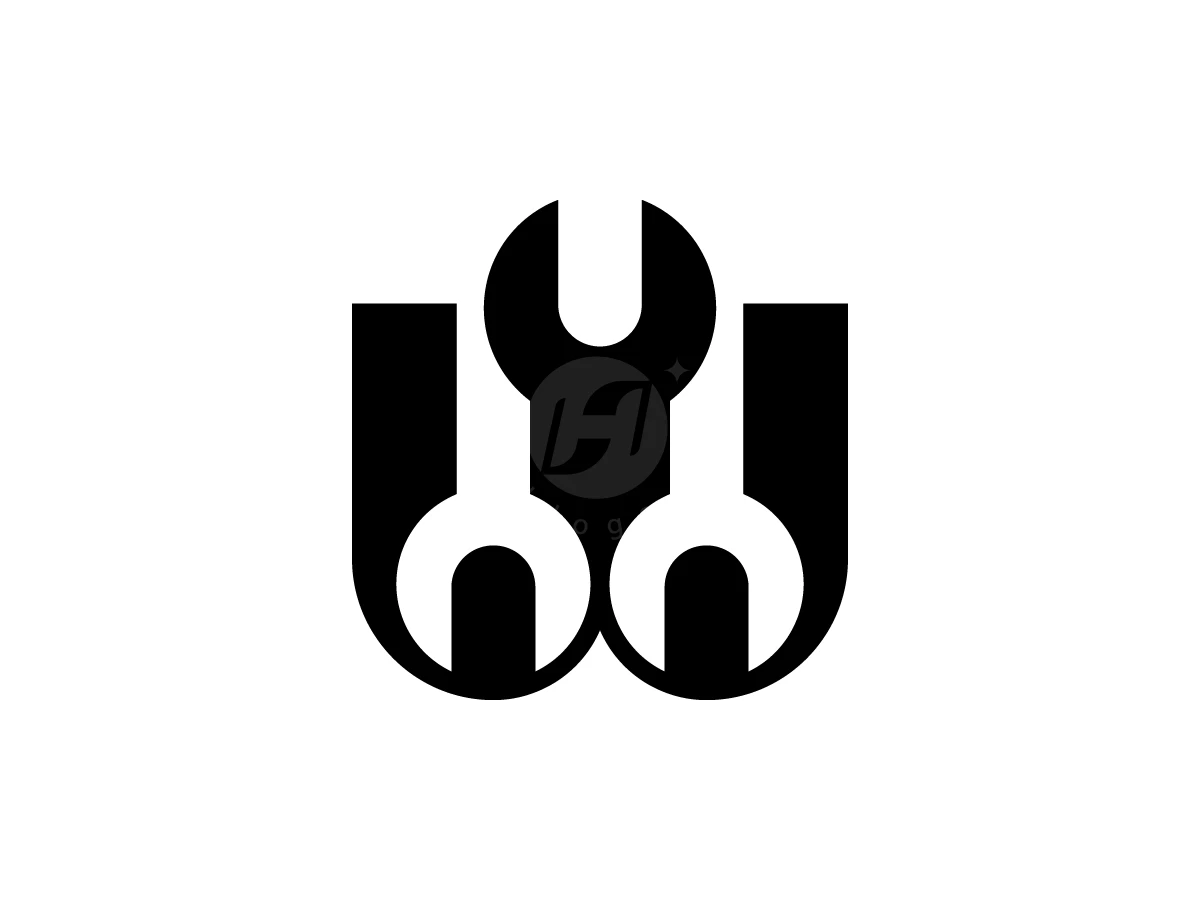 Letter W Wrench Logo With A Modern Look - General Logo design by Muhamad Adek for sale on Highlogo