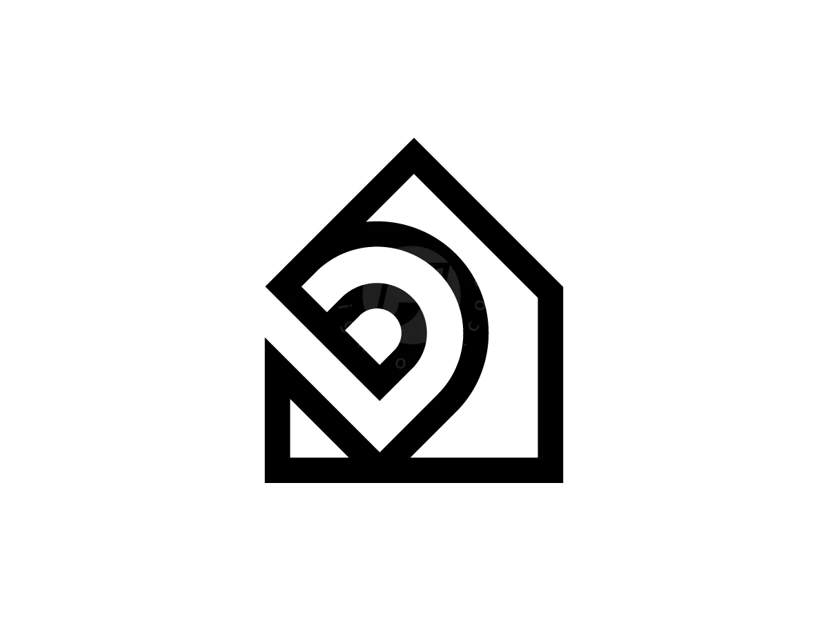 Letter D House Logo With A Modern Look - preview 1