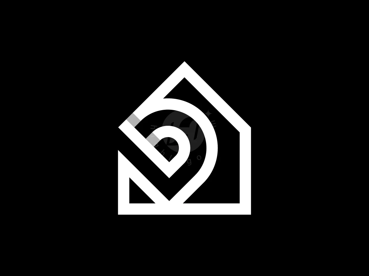Letter D House Logo With A Modern Look - Real Estate Logo design by Muhamad Adek for sale on Highlogo