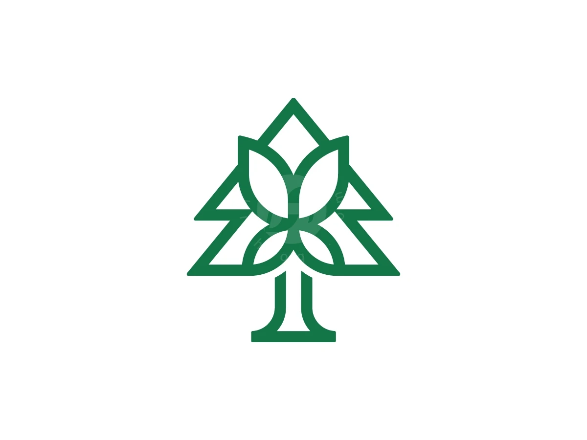 Pine Tree Butterfly Logo With A Modern Look - General Logo design by Muhamad Adek for sale on Highlogo