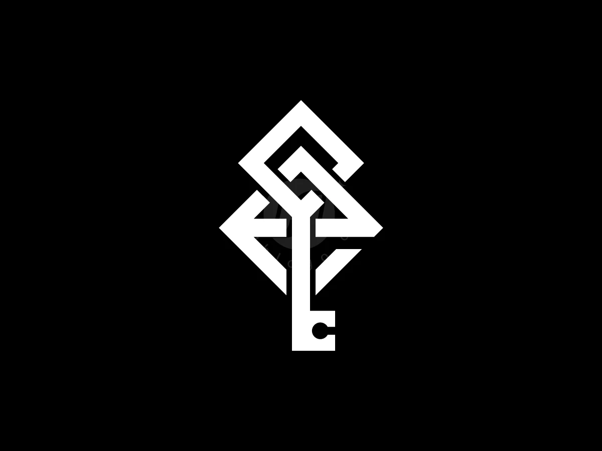 Letter E Key Logo With A Modern Look - preview 1