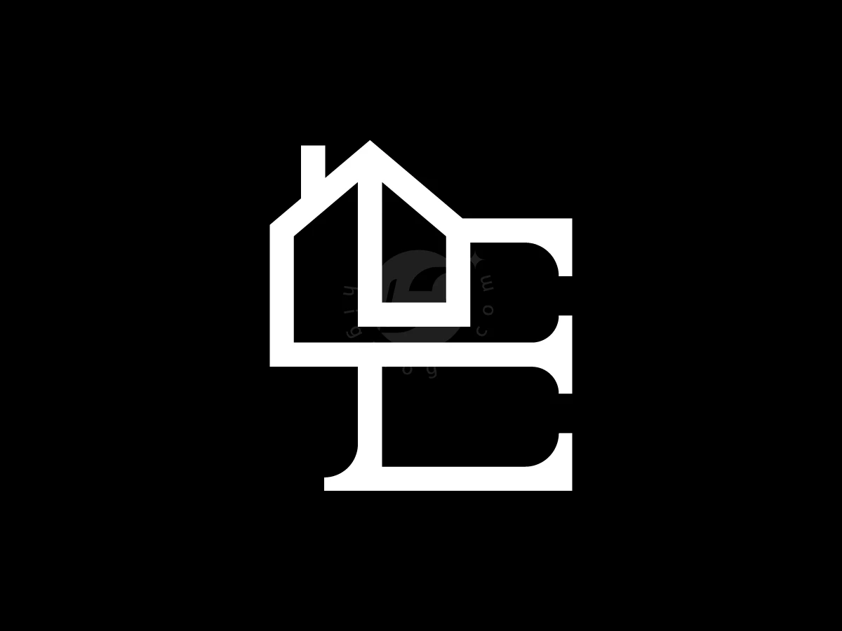 Letter E House With A Elegant Look - Real Estate Logo design by Muhamad Adek for sale on Highlogo