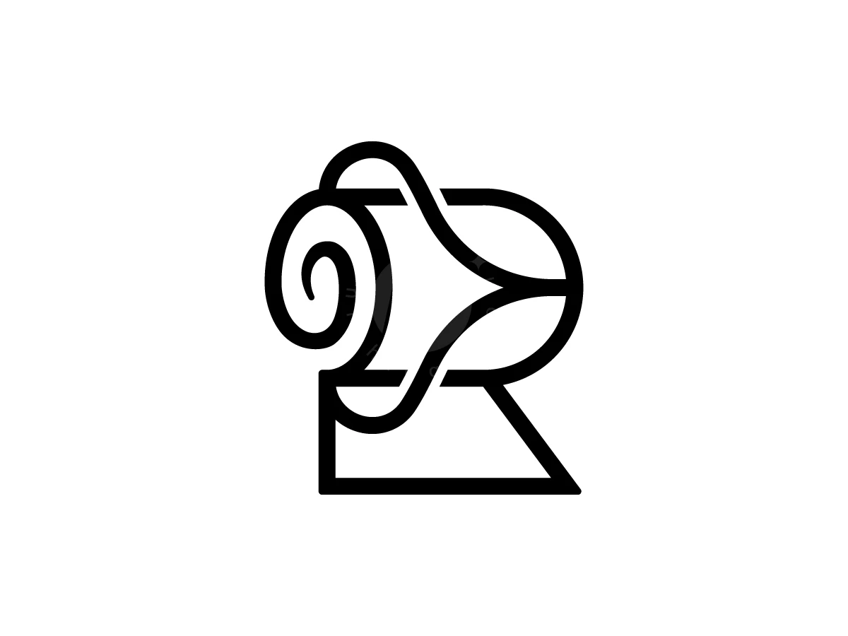 Letter R Rose Logo With A Modern Look - preview 1