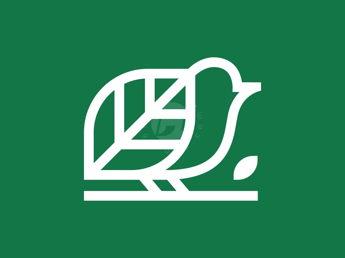 Bird Leaf Logo With A Modern Look - preview 1