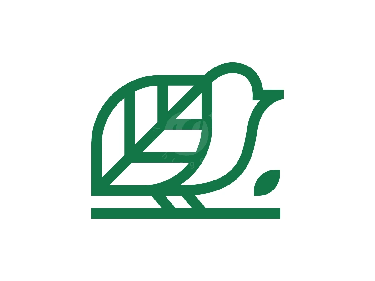 Bird Leaf Logo With A Modern Look - Animal Logo design by Muhamad Adek for sale on Highlogo