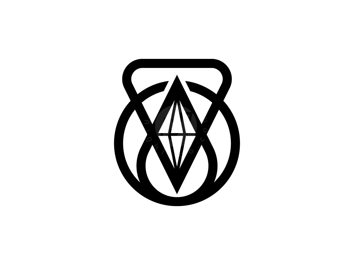 Diamond Kettlebell Logo With A Modern Look - preview 1