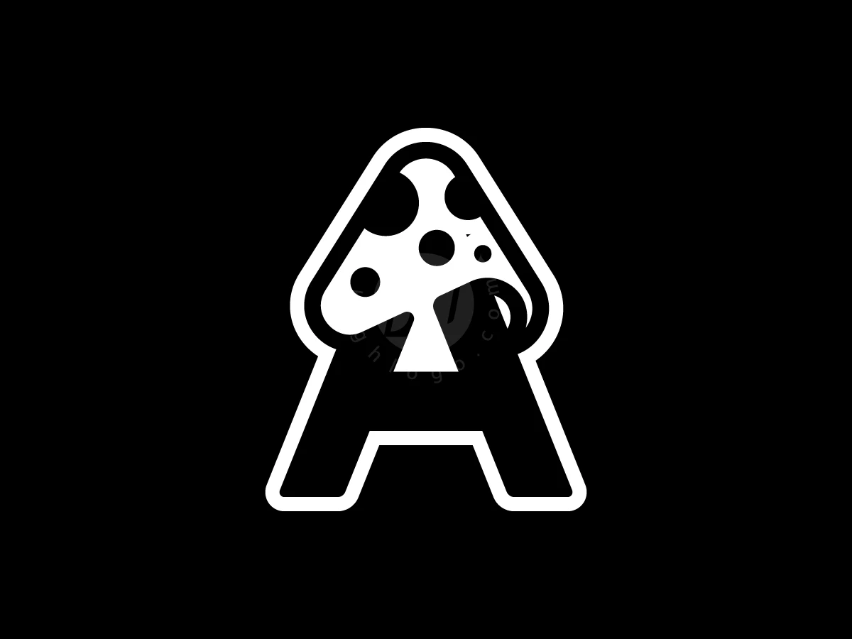 Letter A Mushroom Logo With A Modern Look - preview 1