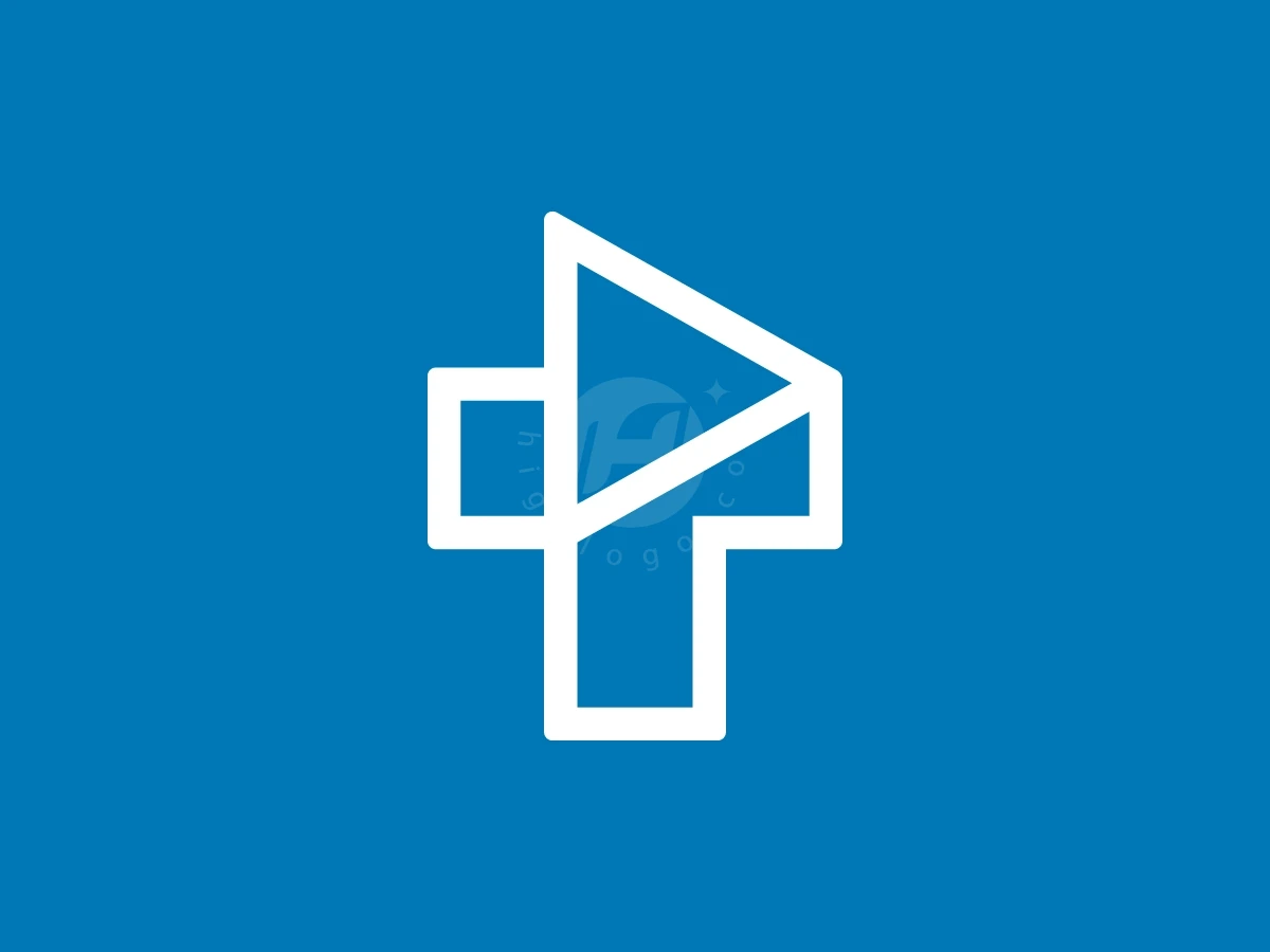 Letter T Play Button Logo With A Modern Look - preview 1