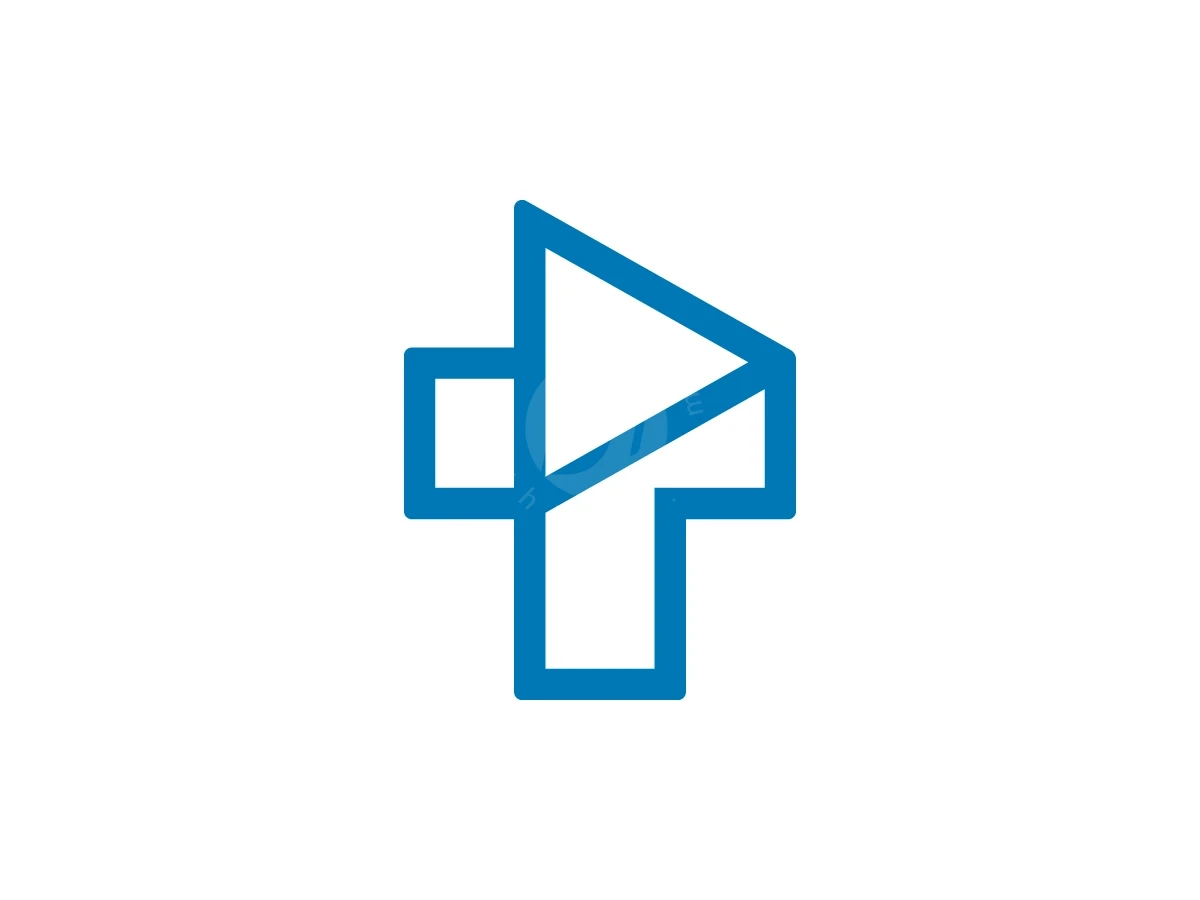 Letter T Play Button Logo With A Modern Look - Media Logo design by Muhamad Adek for sale on Highlogo