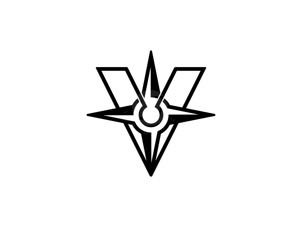 Letter V Compass Logo With A Modern Look - Travel Logo design by Muhamad Adek for sale on Highlogo