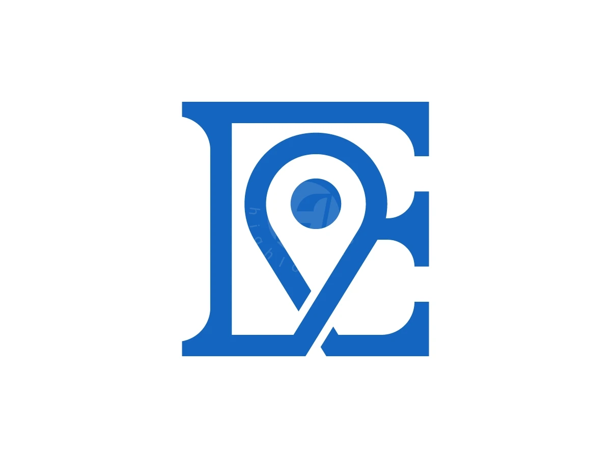 Letter E Pin Map Logo With A Modern Look - General Logo design by Muhamad Adek for sale on Highlogo